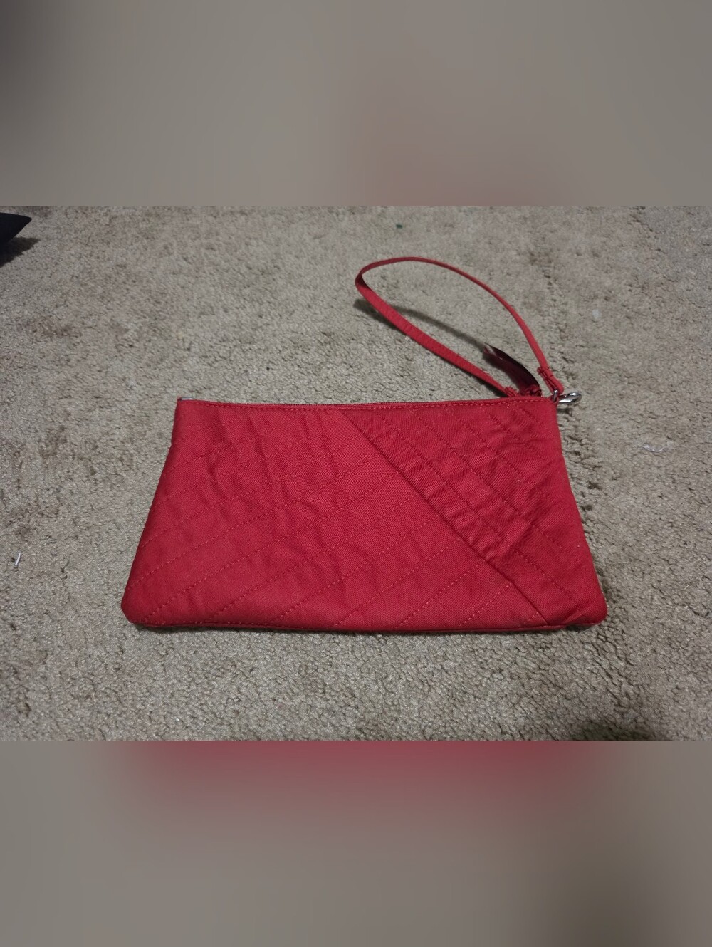 Vera Bradley Red Quilted Wristlet Clutch